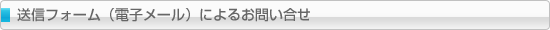 送信フォーム（電子メール）によるお問い合せ